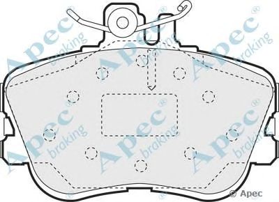 APEC BRAKING pad805 -  Комплект тормозных колодок, дисковый тормоз